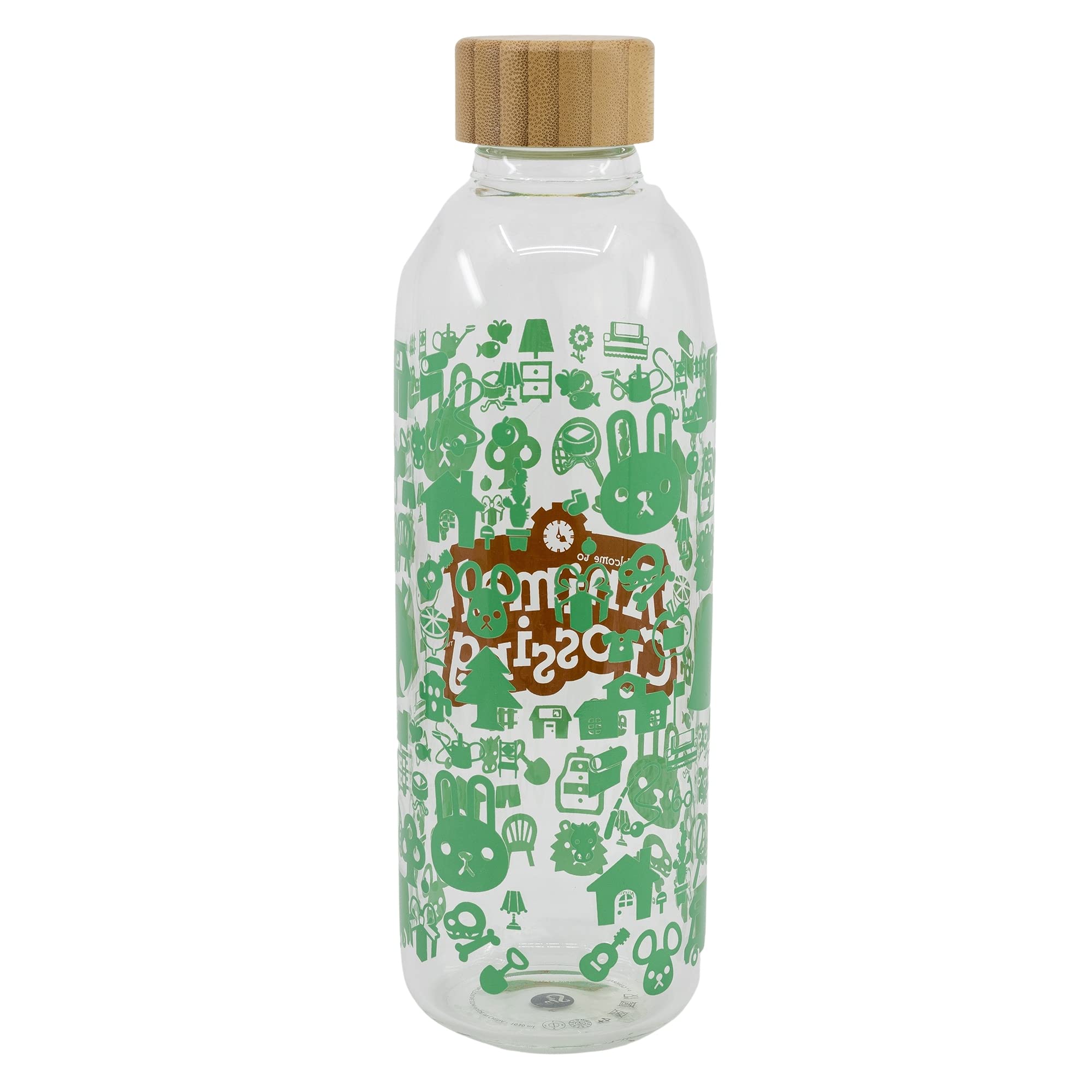 Stor8412497020058vidrio Botella, 1030 Ml Capacidad, Animales Cruce Stor8412497020058vidrio Botella, 1030 Ml Capacidad, Animales Cruce